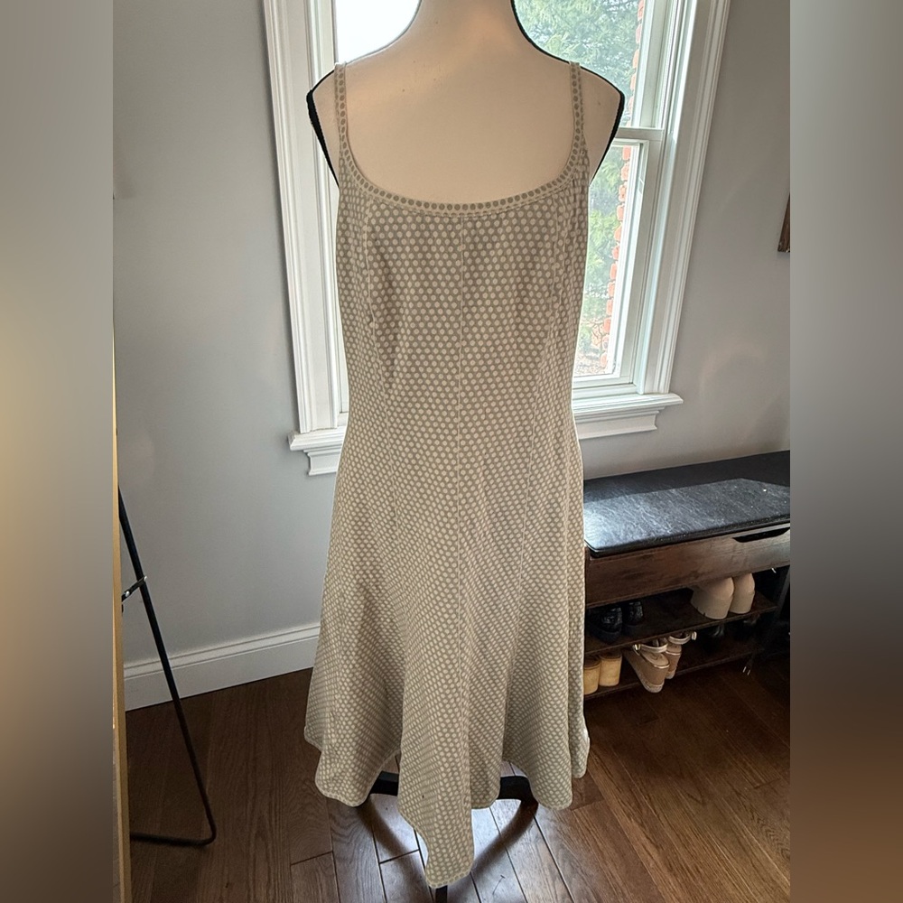 Akris Punto Light Green Polka Dot Sleeveless  Dress